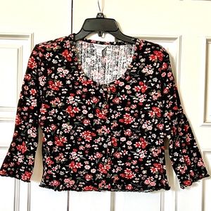 Arizona Jean Co Floral Crop Top